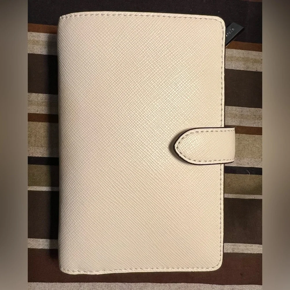 Kate Spade Meringue Madison Wallet with Silver Rhinestone Accents